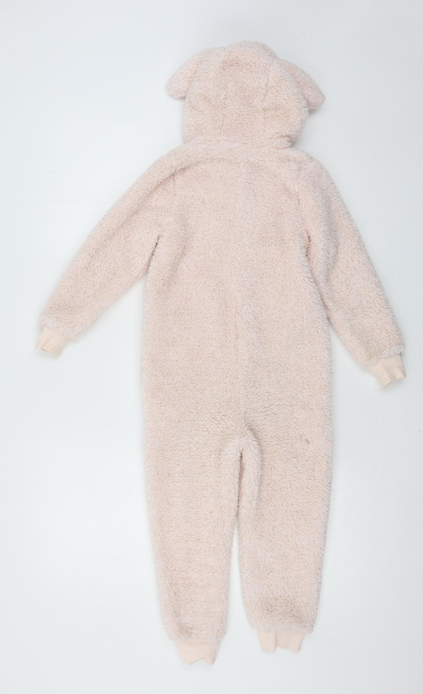 Matalan Girls Pink Solid Microfibre Top One Piece Size 4-5 Years