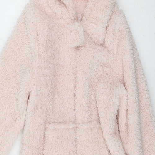 Matalan Girls Pink Solid Microfibre Top One Piece Size 4-5 Years