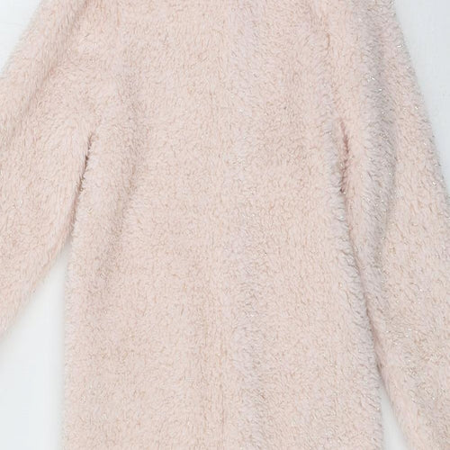 Matalan Girls Pink Solid Microfibre Top One Piece Size 4-5 Years