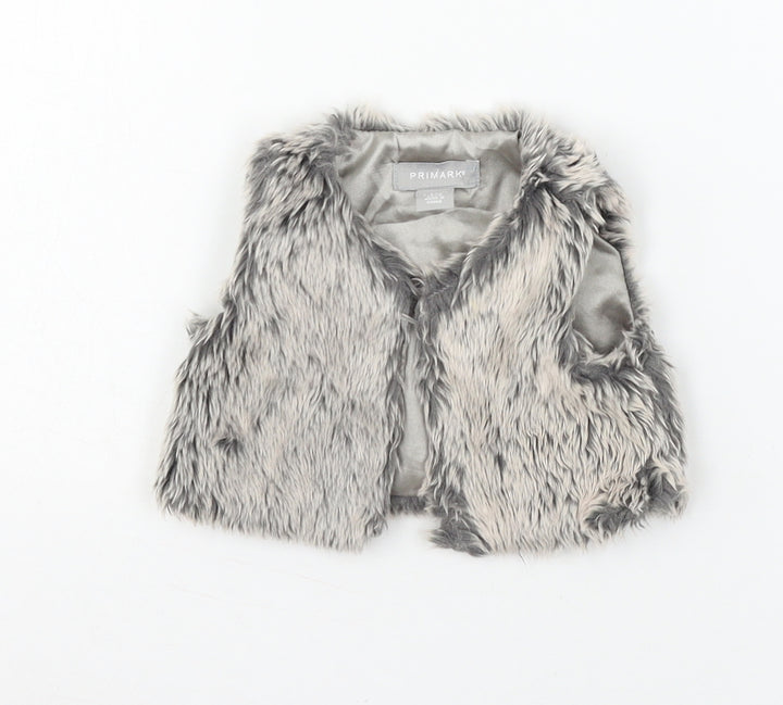 Primark Baby Grey   Jacket Waistcoat Size 3-6 Months