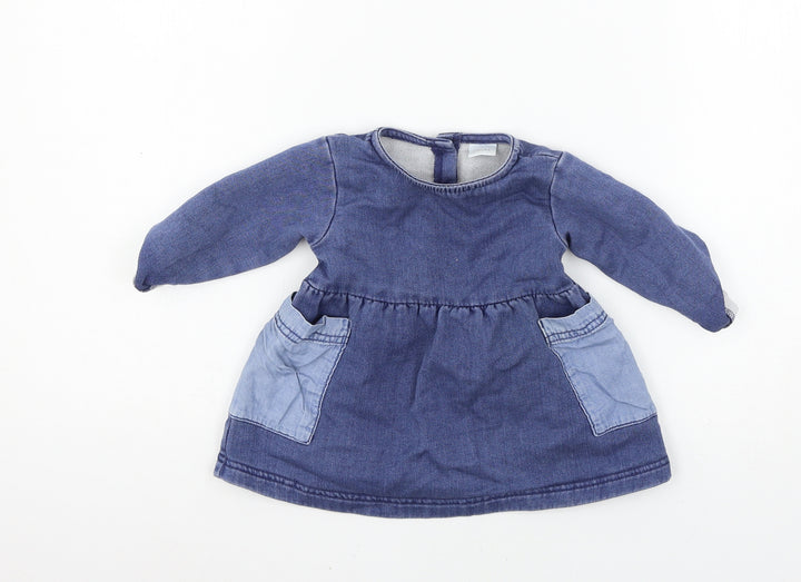 NEX Boys Blue Jersey Skater Dress Size 3-6 Months