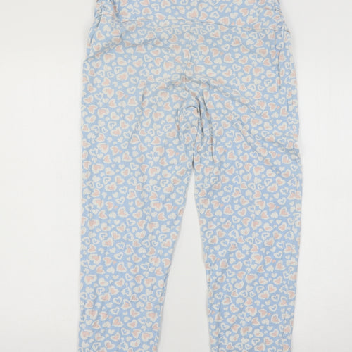 Avenue Womens Blue Animal Print Jersey Capri Pyjama Pants Size 12