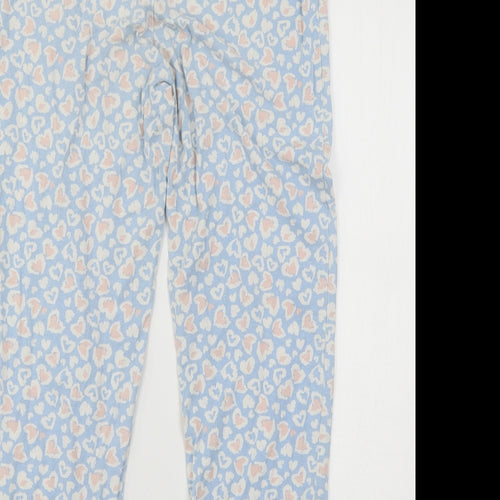 Avenue Womens Blue Animal Print Jersey Capri Pyjama Pants Size 12
