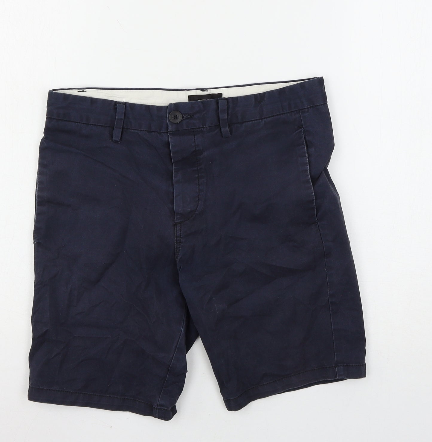 River Island Mens Blue   Chino Shorts Size 28 in