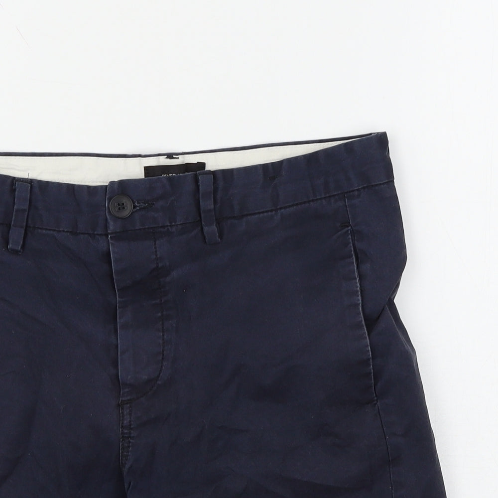 River Island Mens Blue   Chino Shorts Size 28 in