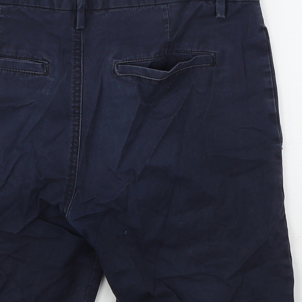 River Island Mens Blue   Chino Shorts Size 28 in