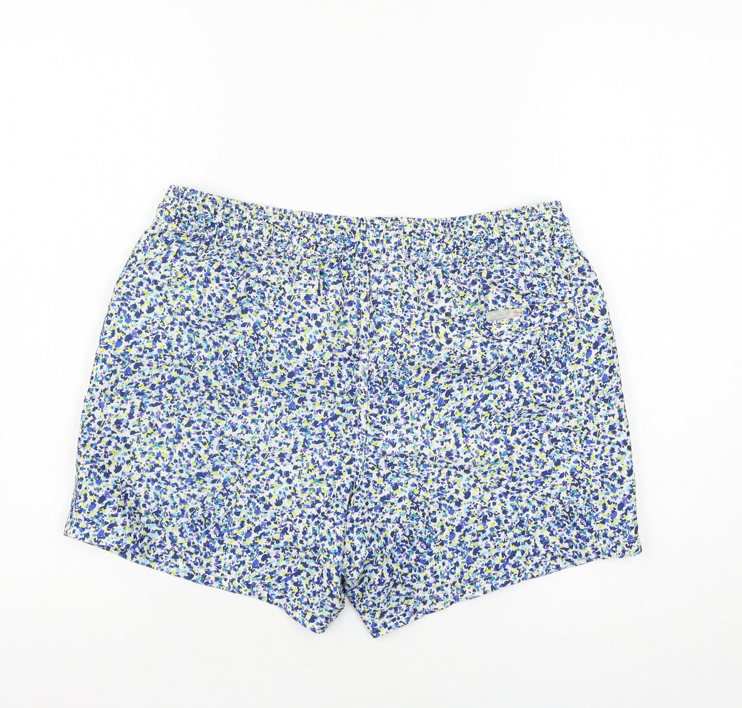 Topman Mens Blue Floral  Sweat Shorts Size XS