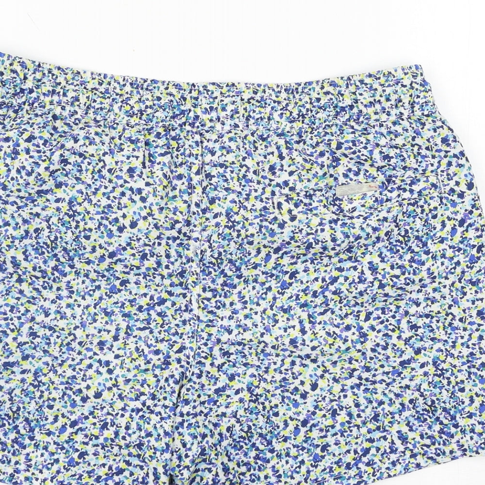 Topman Mens Blue Floral  Sweat Shorts Size XS