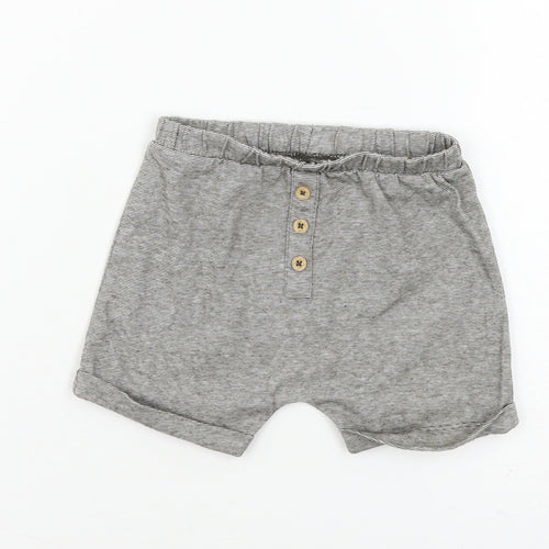 TU Baby Grey Striped Jersey Cropped Trousers Size 9-12 Months