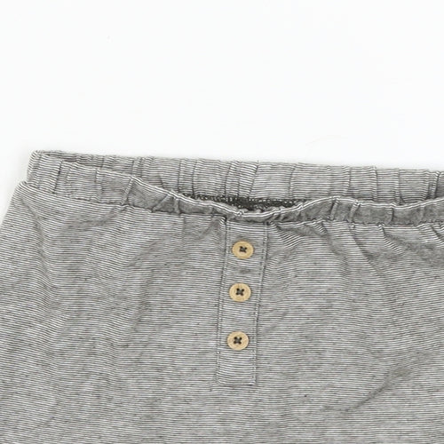 TU Baby Grey Striped Jersey Cropped Trousers Size 9-12 Months