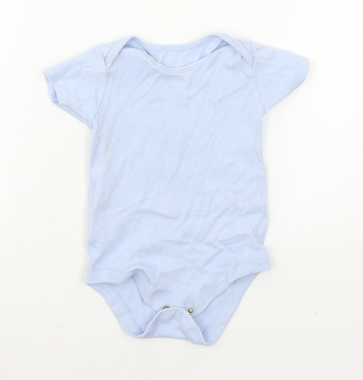 TU Boys Blue Jersey Babygrow One-Piece Size 12-18 Months