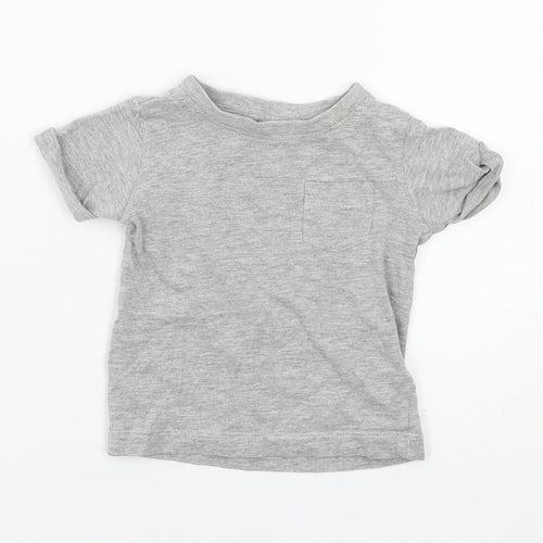 NEXT Boys Grey  Jersey Basic T-Shirt Size 3-6 Months