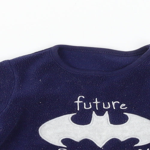 George Boys Blue  Fleece Cami Pyjama Top Size 3-6 Months  - Batman