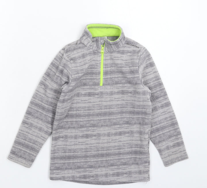 DECATHLON Boys Grey  Fleece Jacket  Size 5 Years