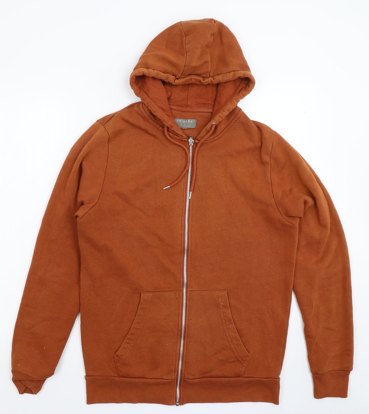 Primark Mens Brown   Full Zip Hoodie Size L