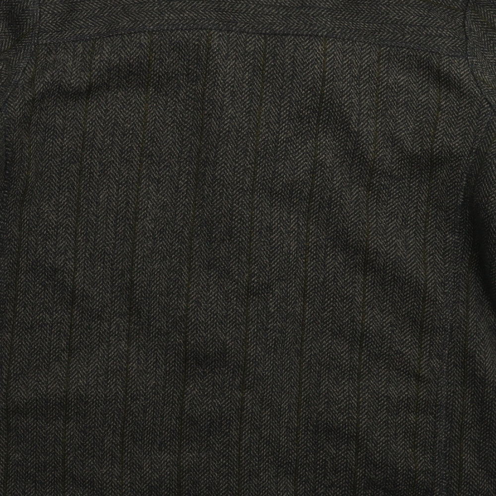 Cotton Traders Mens Grey Herringbone  Jacket Blazer Size L