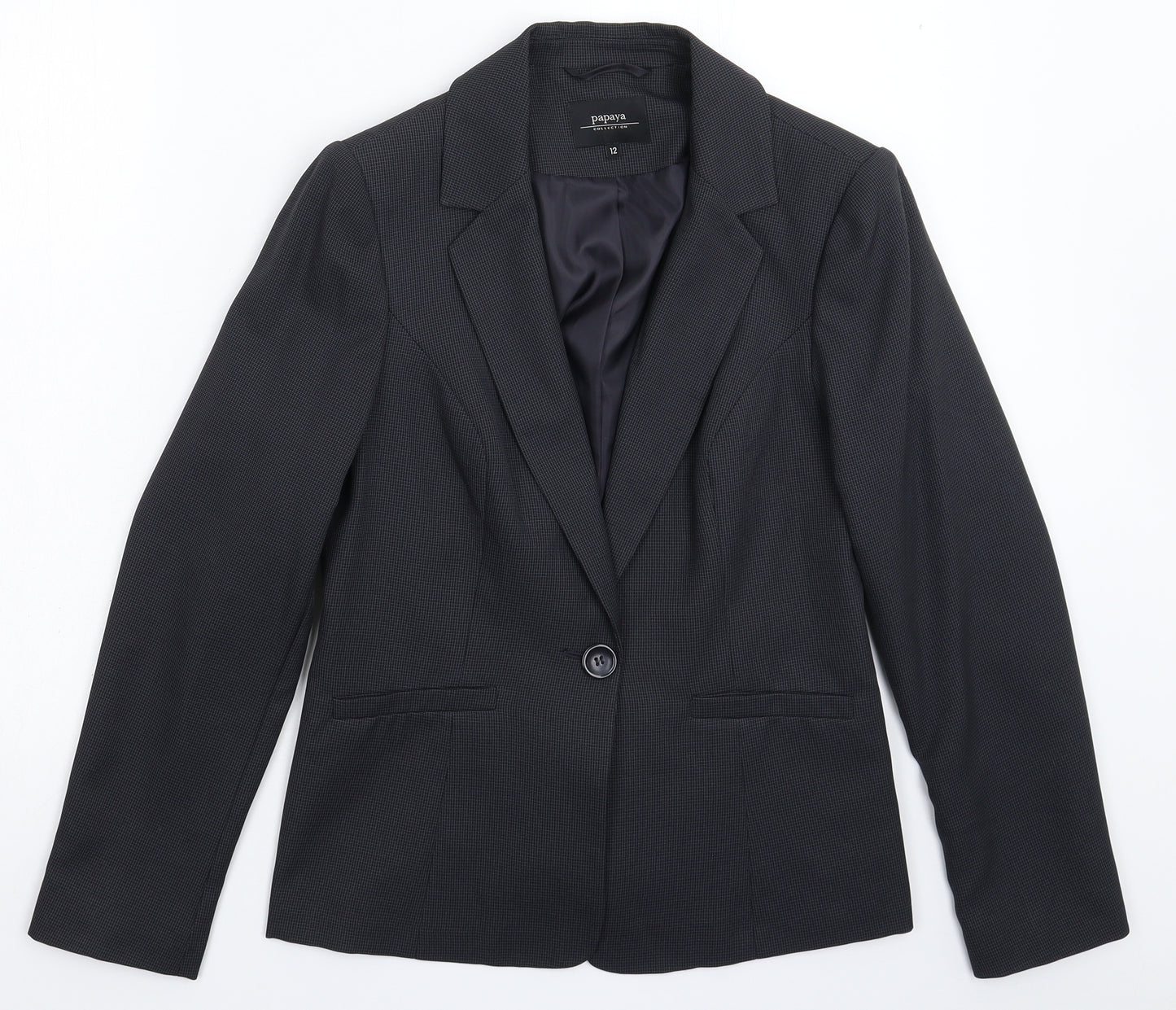 Papaya Womens Grey   Jacket Suit Jacket Size 12