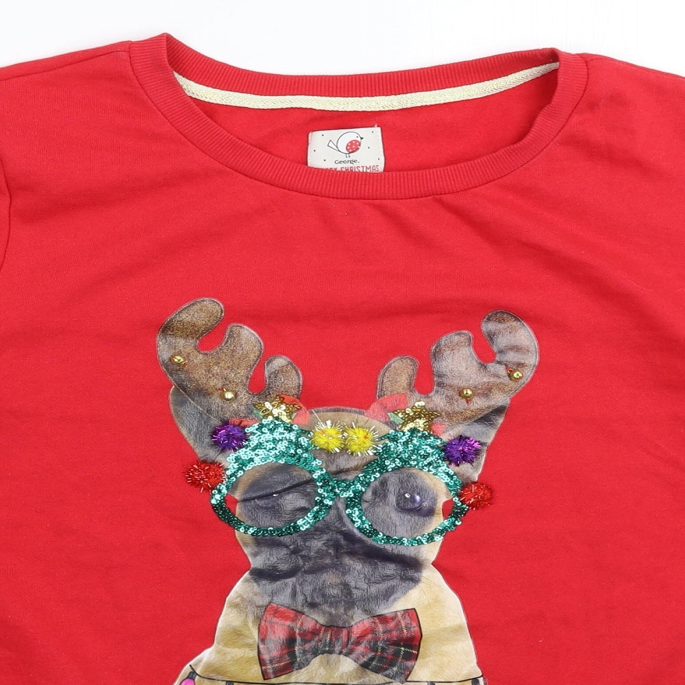 George Mens Red   Pullover Sweatshirt Size 2XL