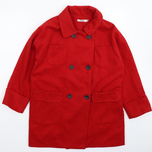 Nicole Womens Red   Jacket Coat Size XL