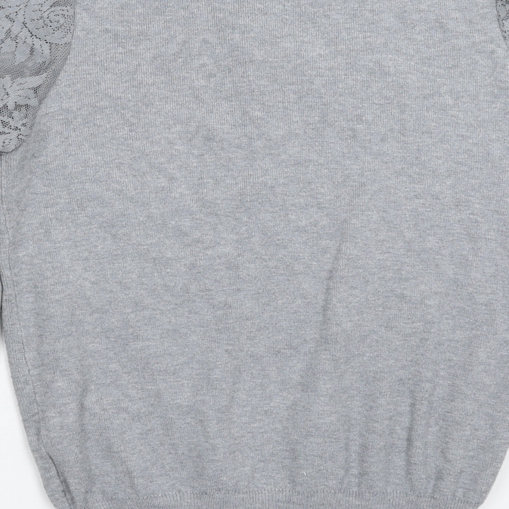 Laetitia Mem Womens Grey   Pullover Jumper Size M