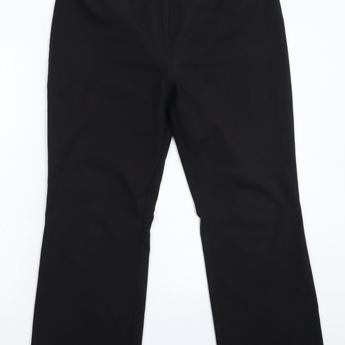 Papaya Womens Black   Dress Pants Trousers Size 14 L27 in