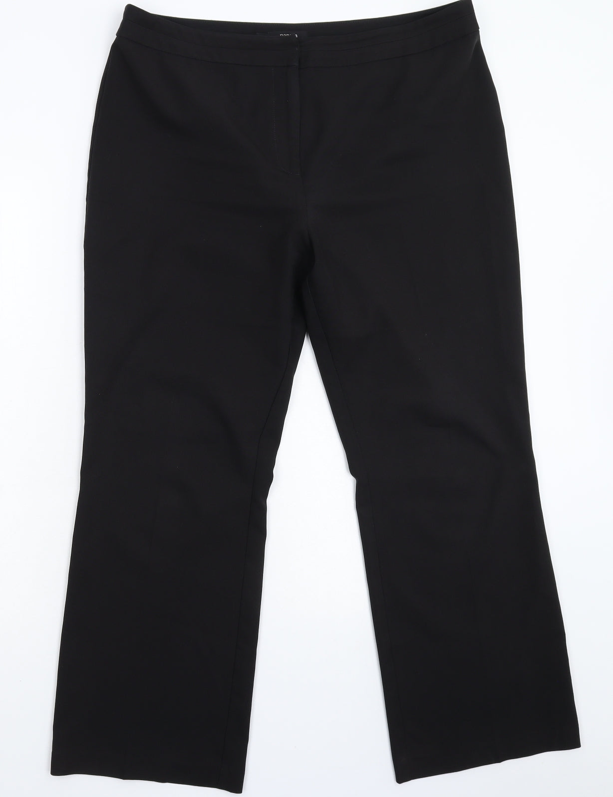 Papaya Womens Black   Dress Pants Trousers Size 14 L27 in