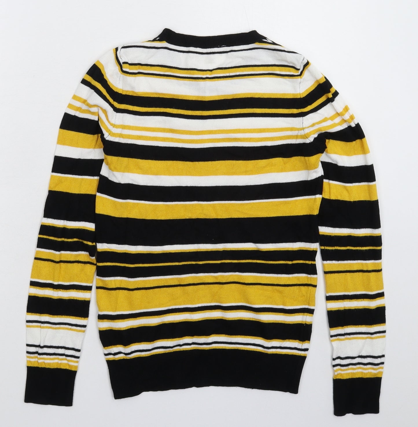 Pep&Co Womens Multicoloured Striped Knit Pullover Jumper Size 8