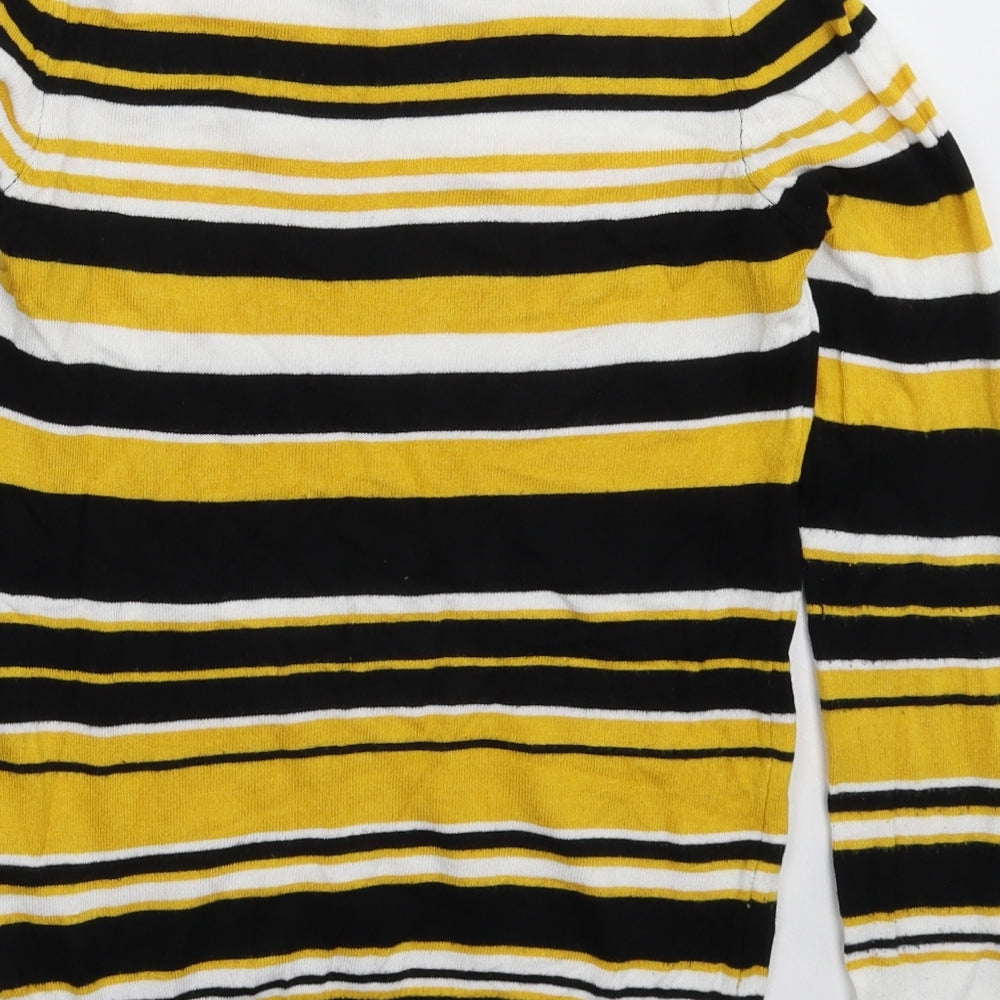 Pep&Co Womens Multicoloured Striped Knit Pullover Jumper Size 8
