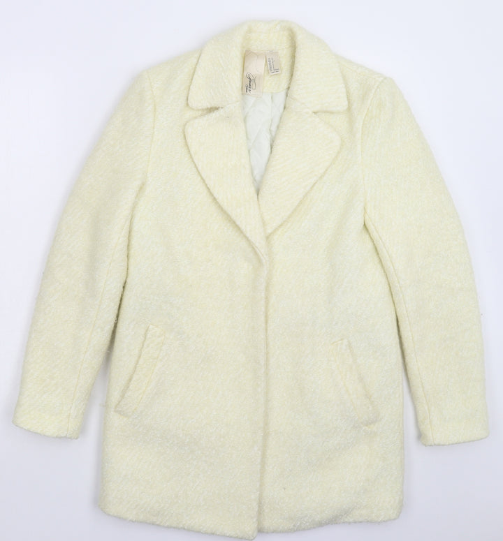 FOREVER 21 Womens White Jacket Coat Size S