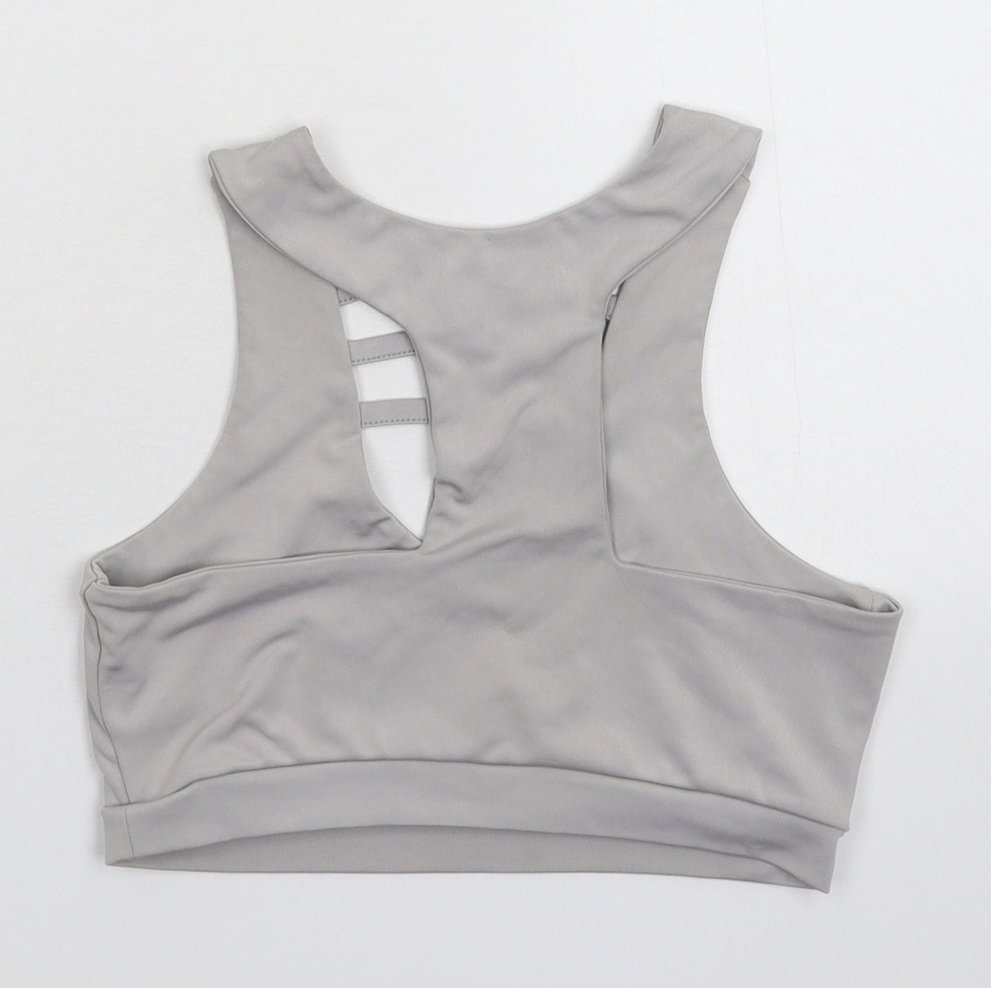 In the Style Womens Silver   Cropped T-Shirt Size 8