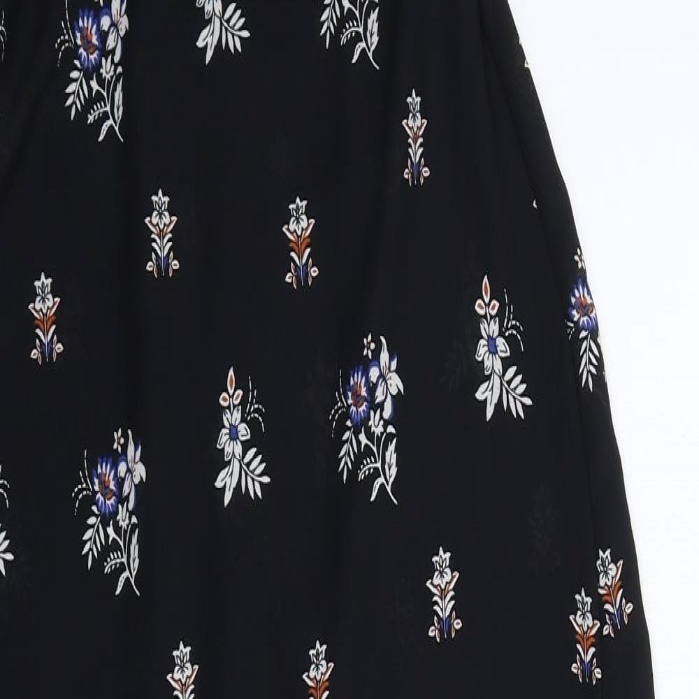Atmosphere Womens Black Floral  Fit & Flare  Size 8