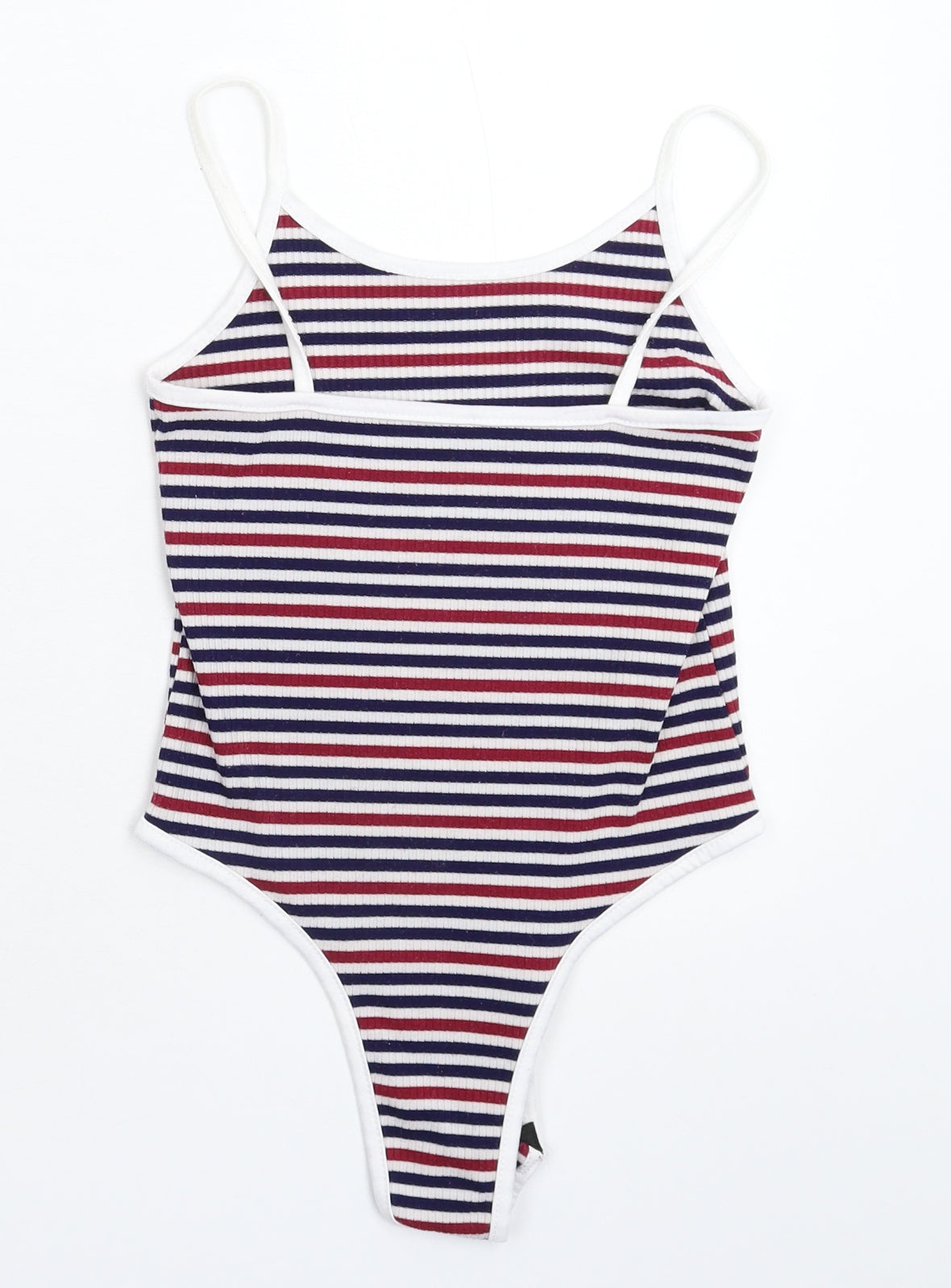 Preworn Womens Multicoloured Striped  Bodysuit One-Piece Size S