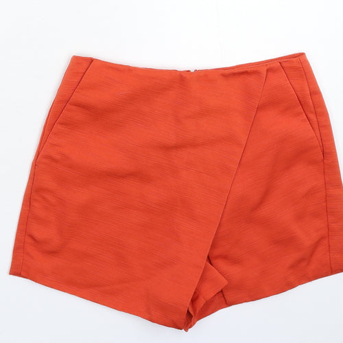 Topshop Womens Orange   Mini Skort Size 6