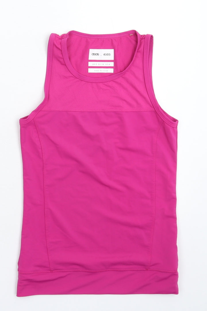 ASOS Womens Pink Jersey Tank Size 8