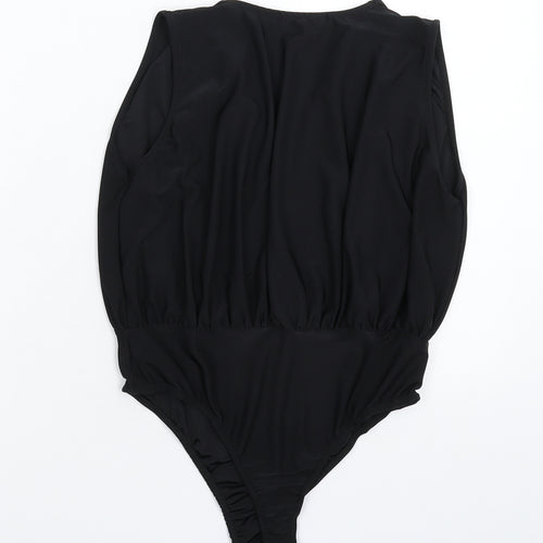 Missguided Womens Black   Bodysuit One-Piece Size 8
