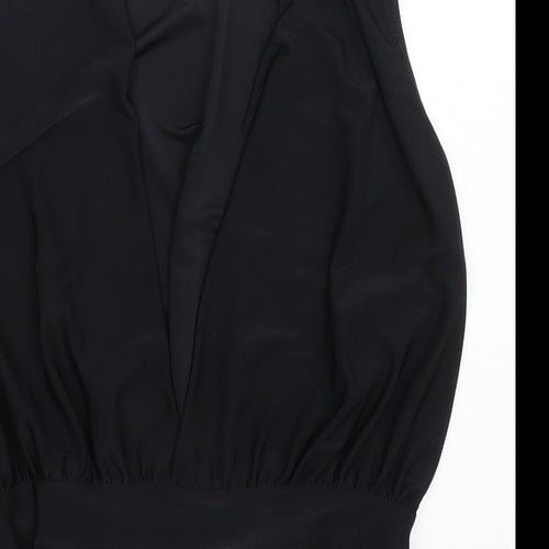Missguided Womens Black   Bodysuit One-Piece Size 8