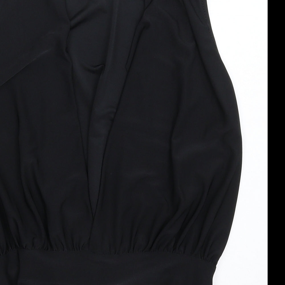 Missguided Womens Black   Bodysuit One-Piece Size 8