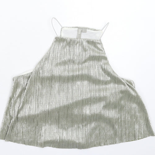 ASOS Womens Silver   Basic Tank Size 8