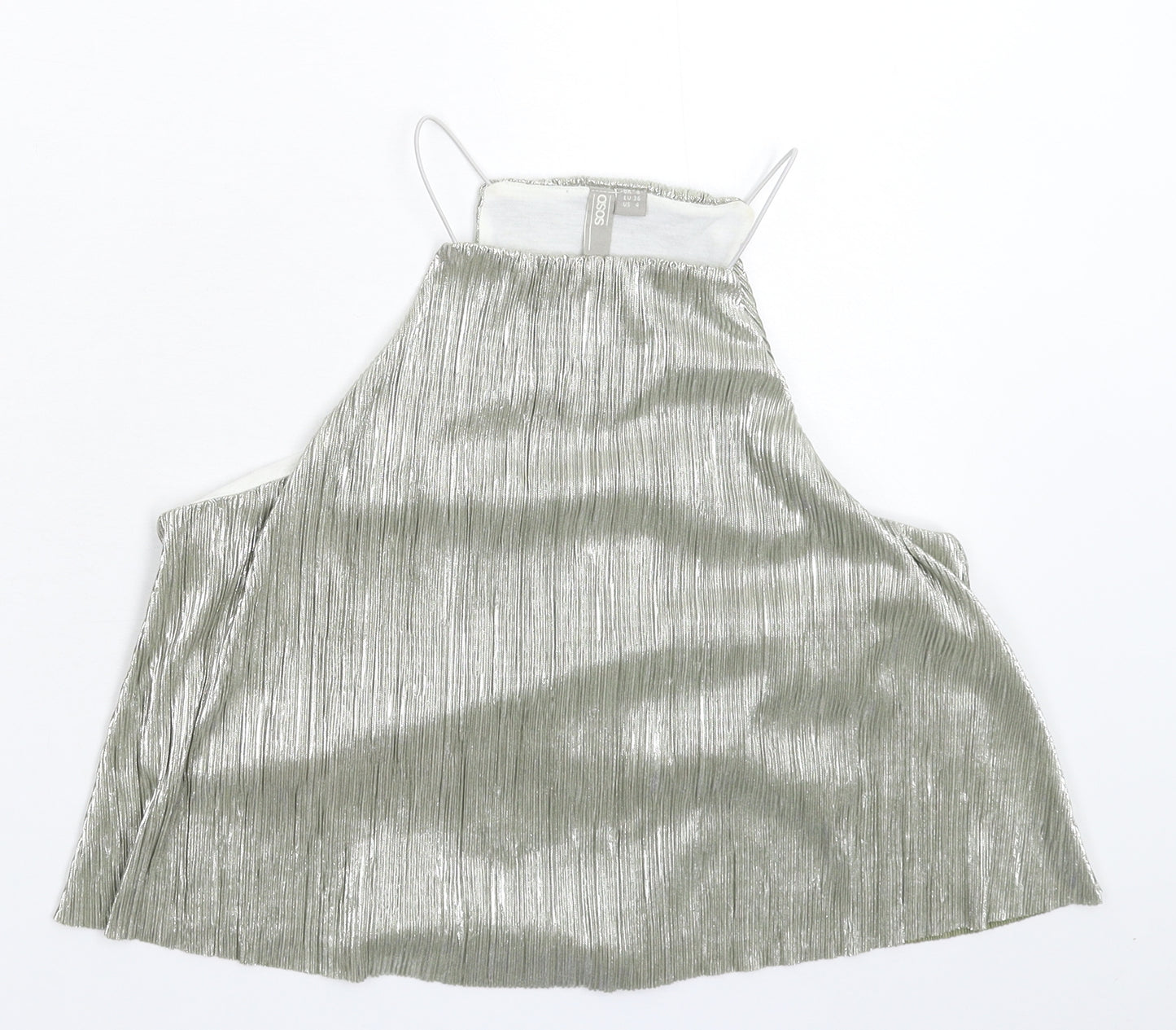 ASOS Womens Silver   Basic Tank Size 8