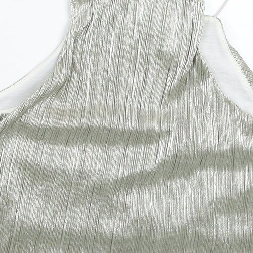 ASOS Womens Silver   Basic Tank Size 8