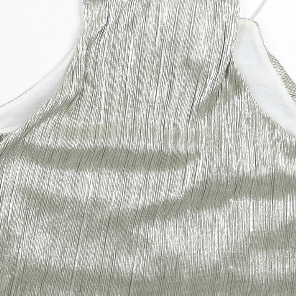 ASOS Womens Silver   Basic Tank Size 8