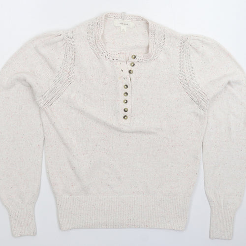 Marks and Spencer Womens Grey  Knit Pullover Jumper Size 12