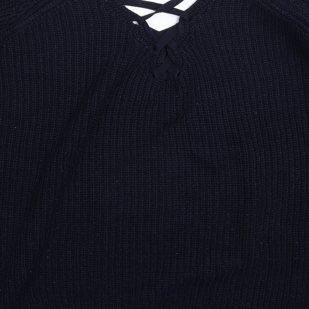 F&F Womens Blue  Knit Pullover Jumper Size 12