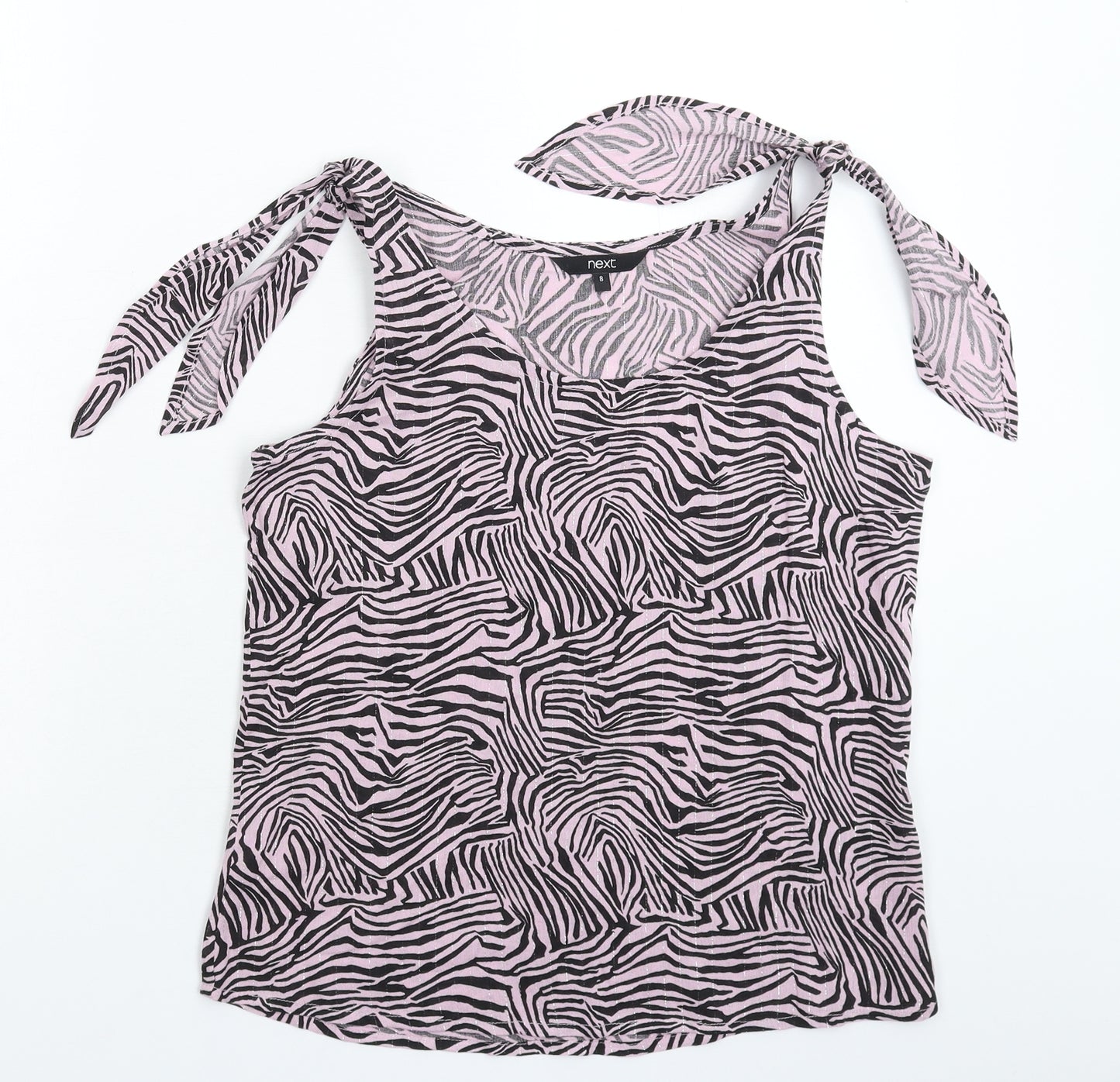 NEXT Womens Pink Animal Print  Basic Tank Size 8