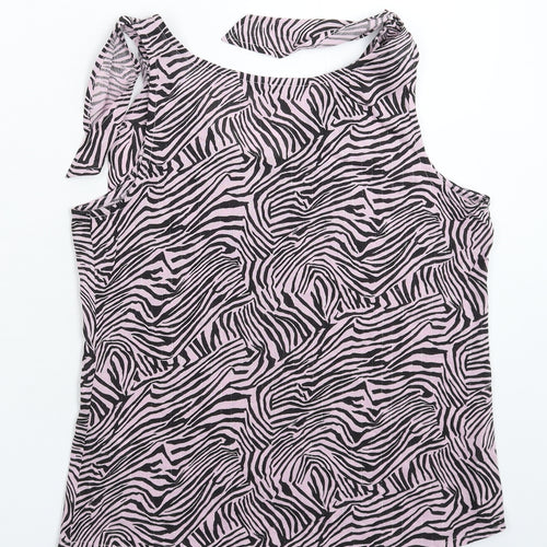 NEXT Womens Pink Animal Print  Basic Tank Size 8