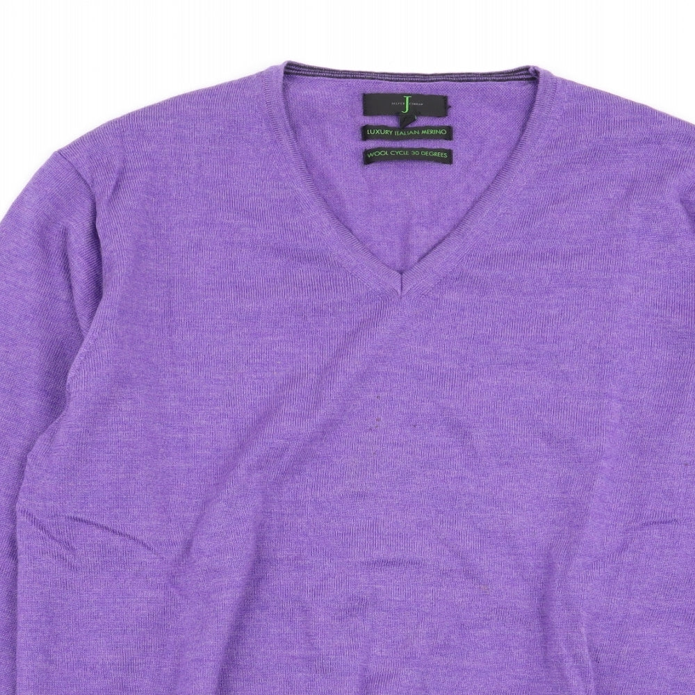Jasper Conran Mens Purple   Pullover Jumper Size L