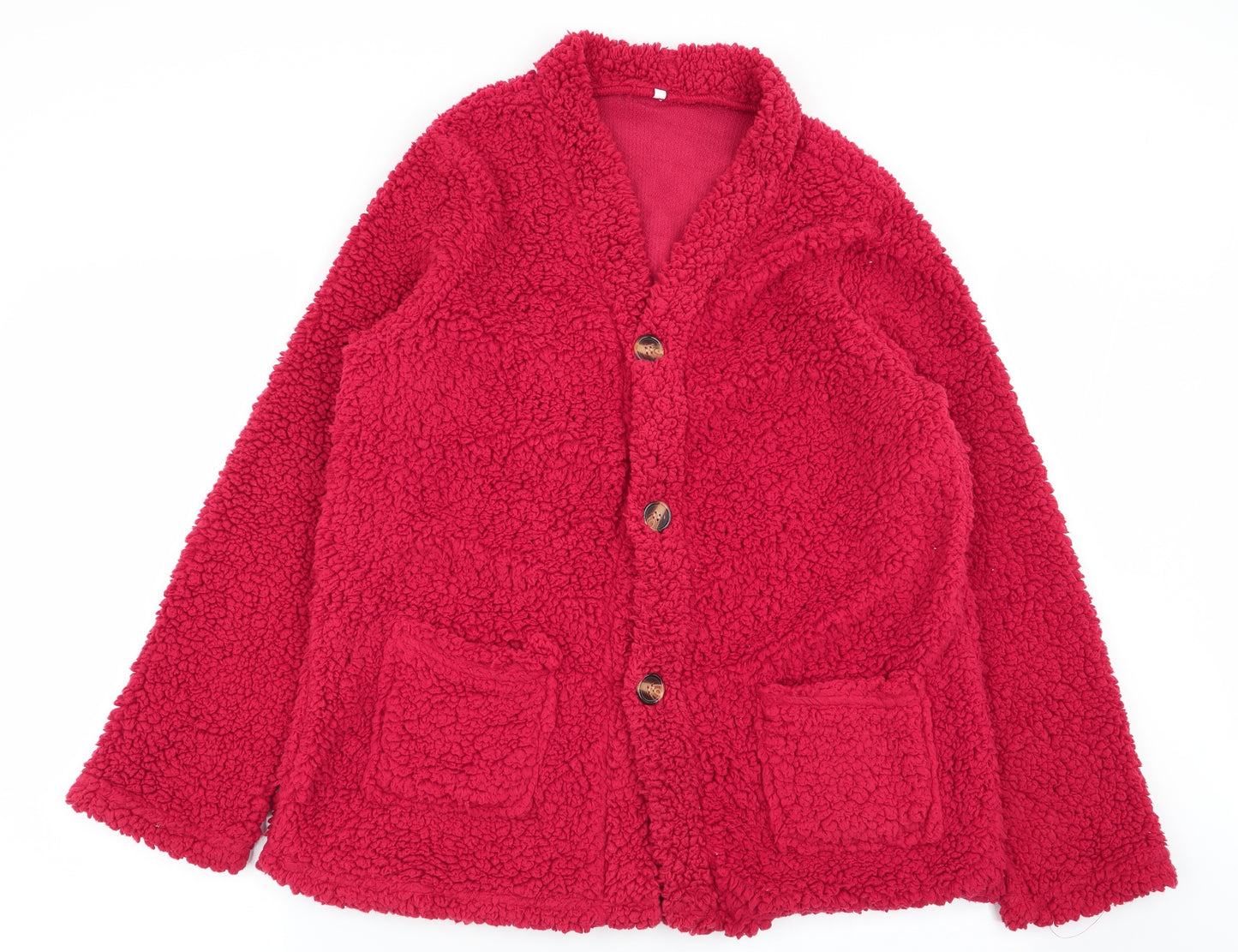 Preworn Womens Red   Cardigan Jumper Size L