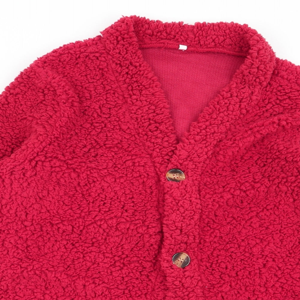 Preworn Womens Red   Cardigan Jumper Size L