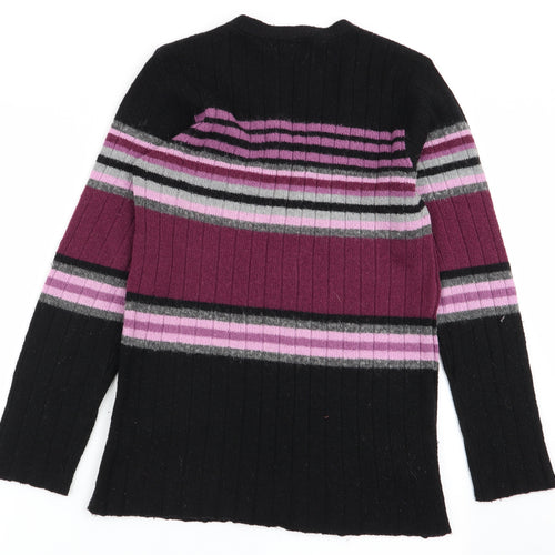 mackays Womens Multicoloured Striped  Cardigan Jumper Size M