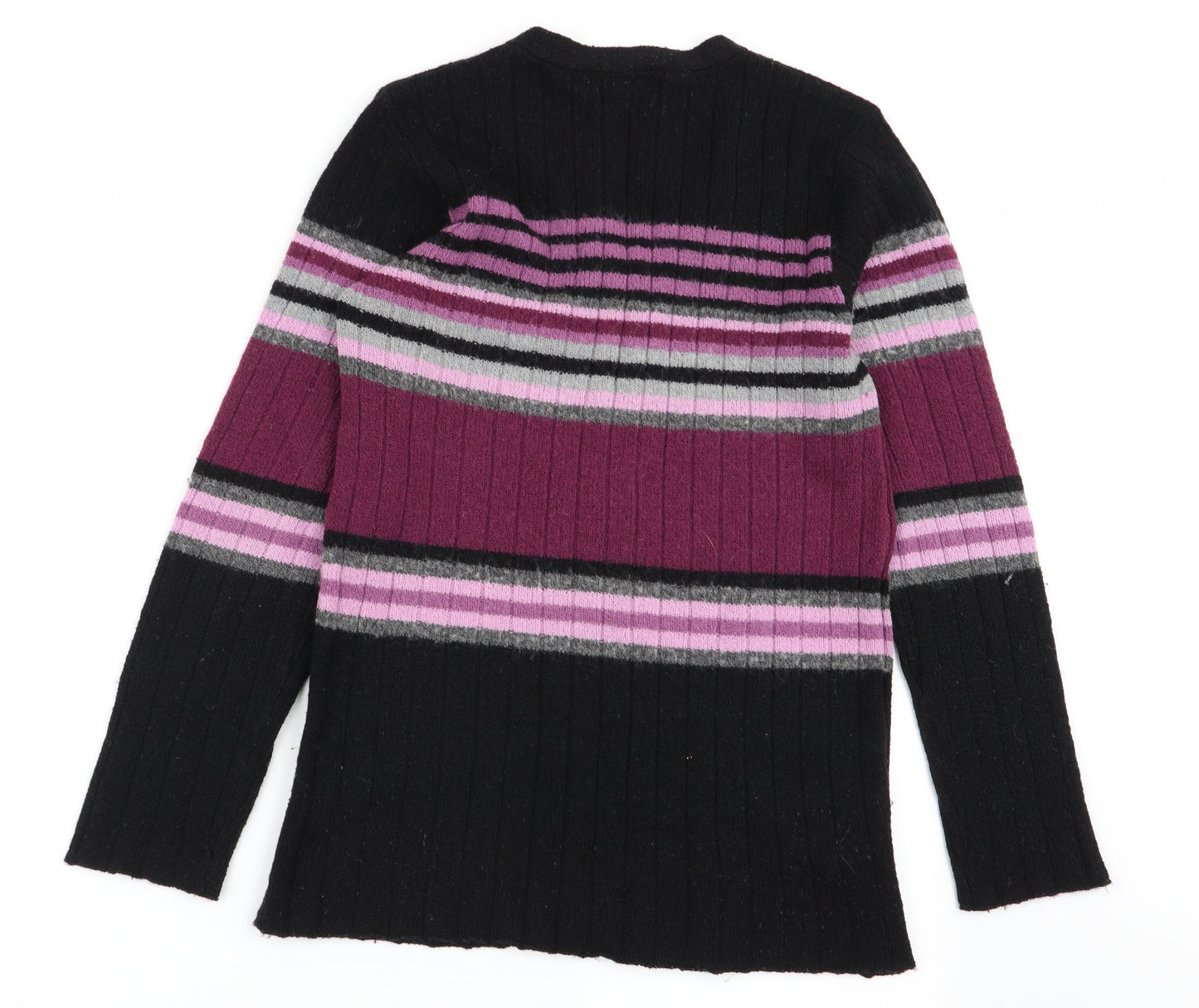 mackays Womens Multicoloured Striped  Cardigan Jumper Size M